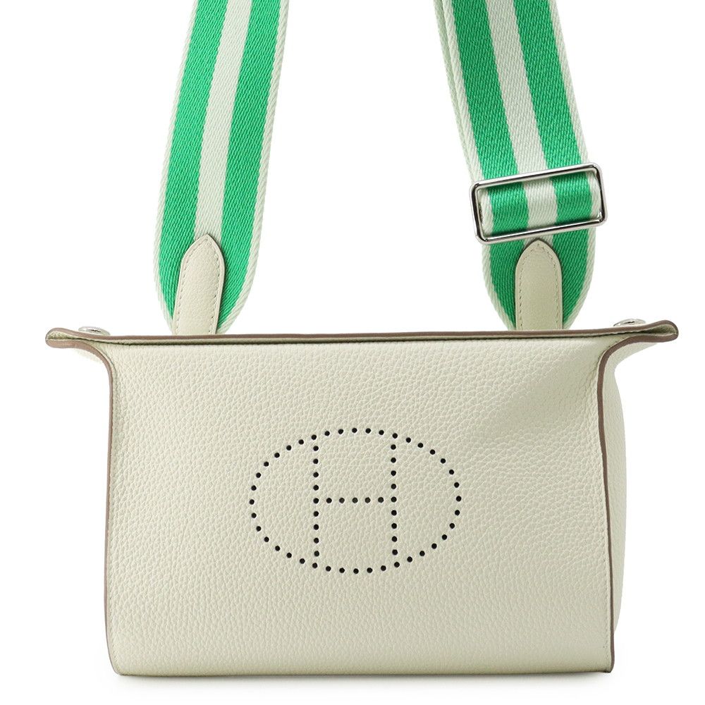 Hermes Shoulder Bag Vidposh Mushroom M Silver Togo