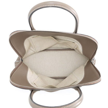 Hermes Handbag Bolide Relax 35 Etoupe Silver Taurillon Novi — view 5