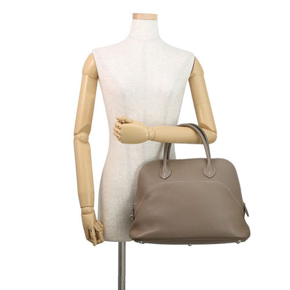 Hermes Handbag Bolide Relax 35 Etoupe Silver Taurillon Novi — view 4