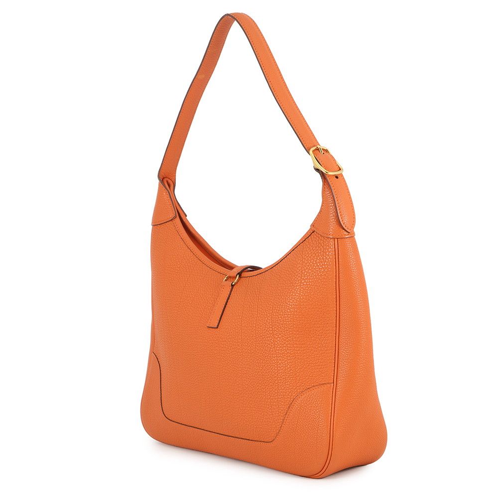 Hermes Shoulder Bag Trim 31 Orange Gold Togo — view 2