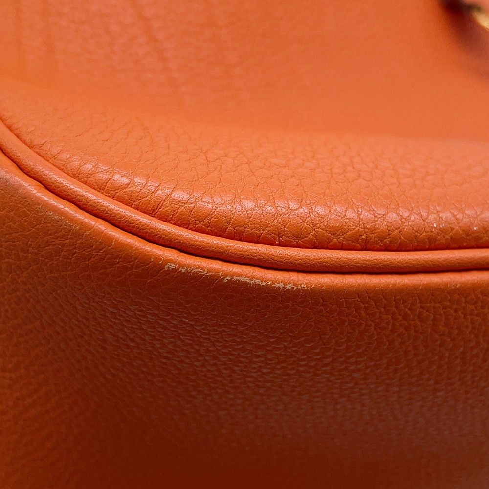 Hermes Shoulder Bag Trim 31 Orange Gold Togo — view 6