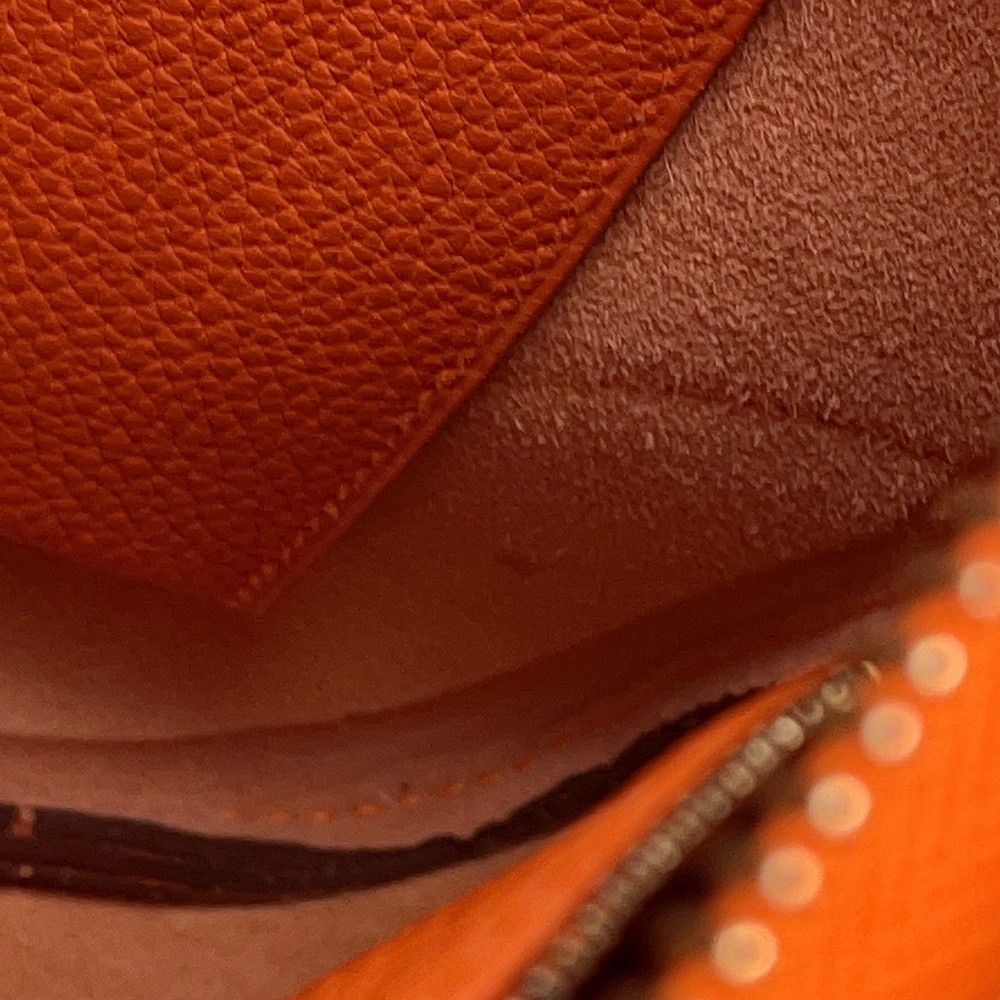 Hermes Shoulder Bag Trim 31 Orange Gold Togo — view 9