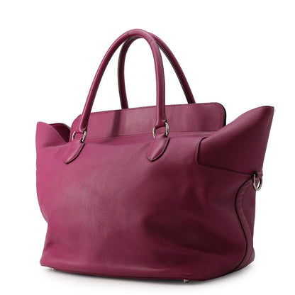 Hermes Handbag Lubox 33 Magnolia Silver Swift 2-Way — view 2