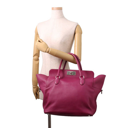 Hermes Handbag Lubox 33 Magnolia Silver Swift 2-Way — view 4