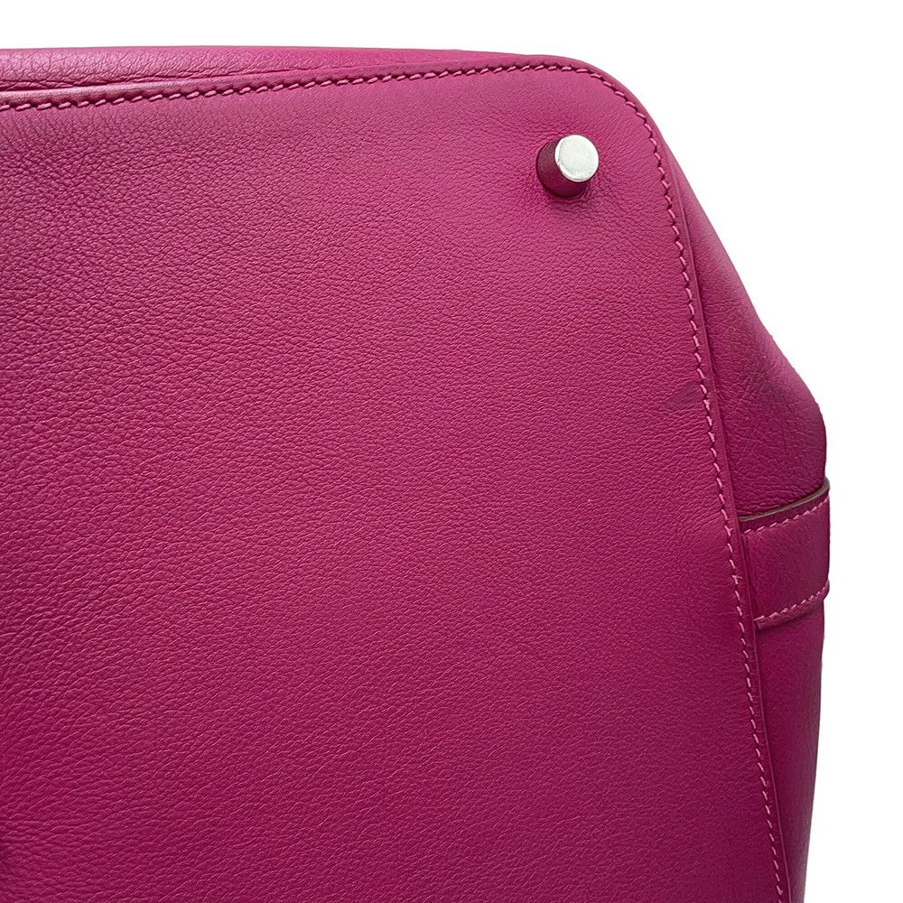 Hermes Handbag Lubox 33 Magnolia Silver Swift 2-Way — view 8