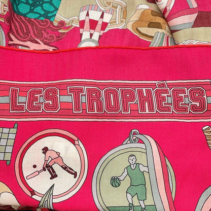 Hermes Shawl Carre 140 les Trophees Cashmere Silk Scarf — view 3