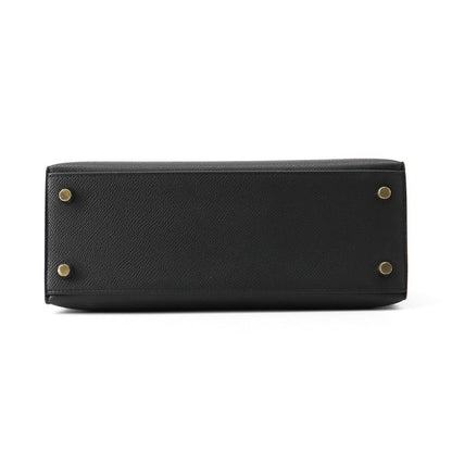 Hermes Handbag Kelly 25 Sellier Black Gold Epsom 2-Way — view 3