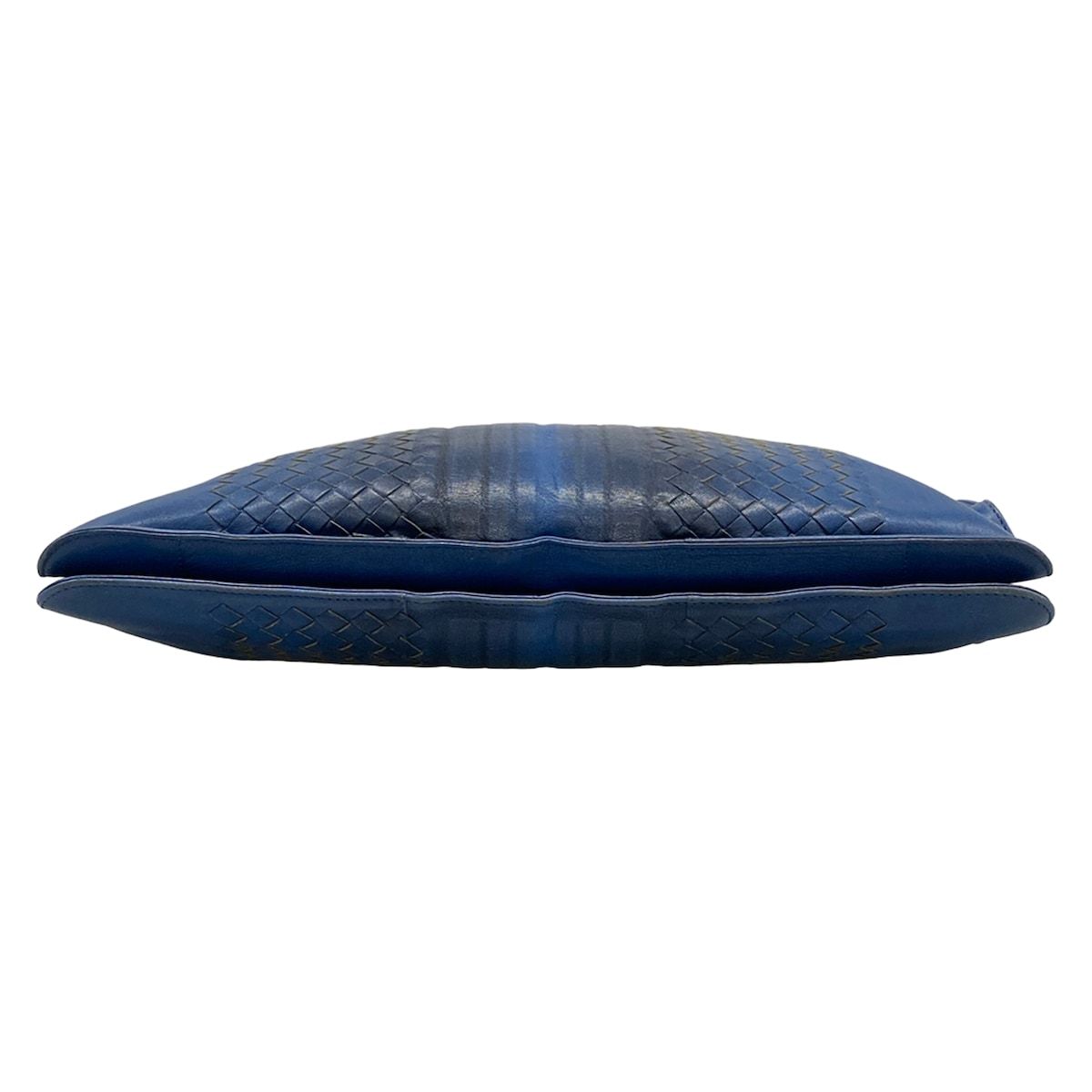 Bottega Veneta Business Bag Intrecciato Blue Navy Leather — view 5