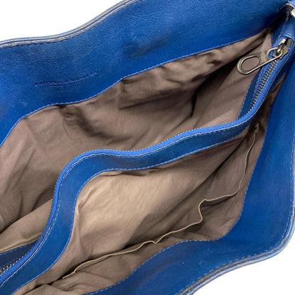 Bottega Veneta Business Bag Intrecciato Blue Navy Leather — view 7