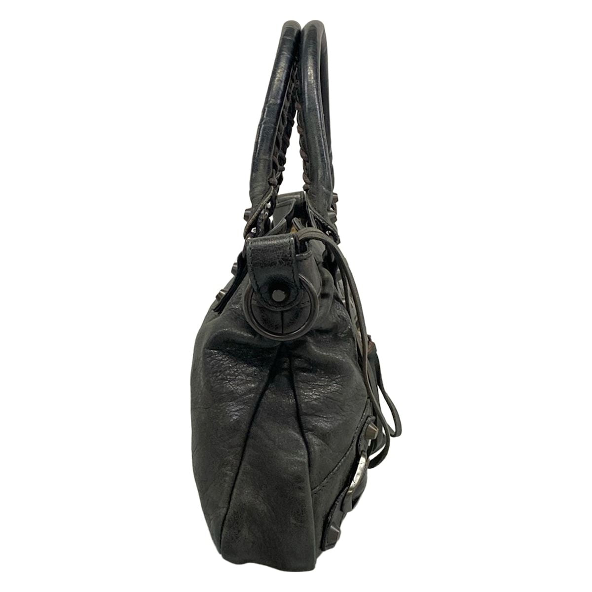 Balenciaga Handbag the Fast Dark Green Leather — view 2