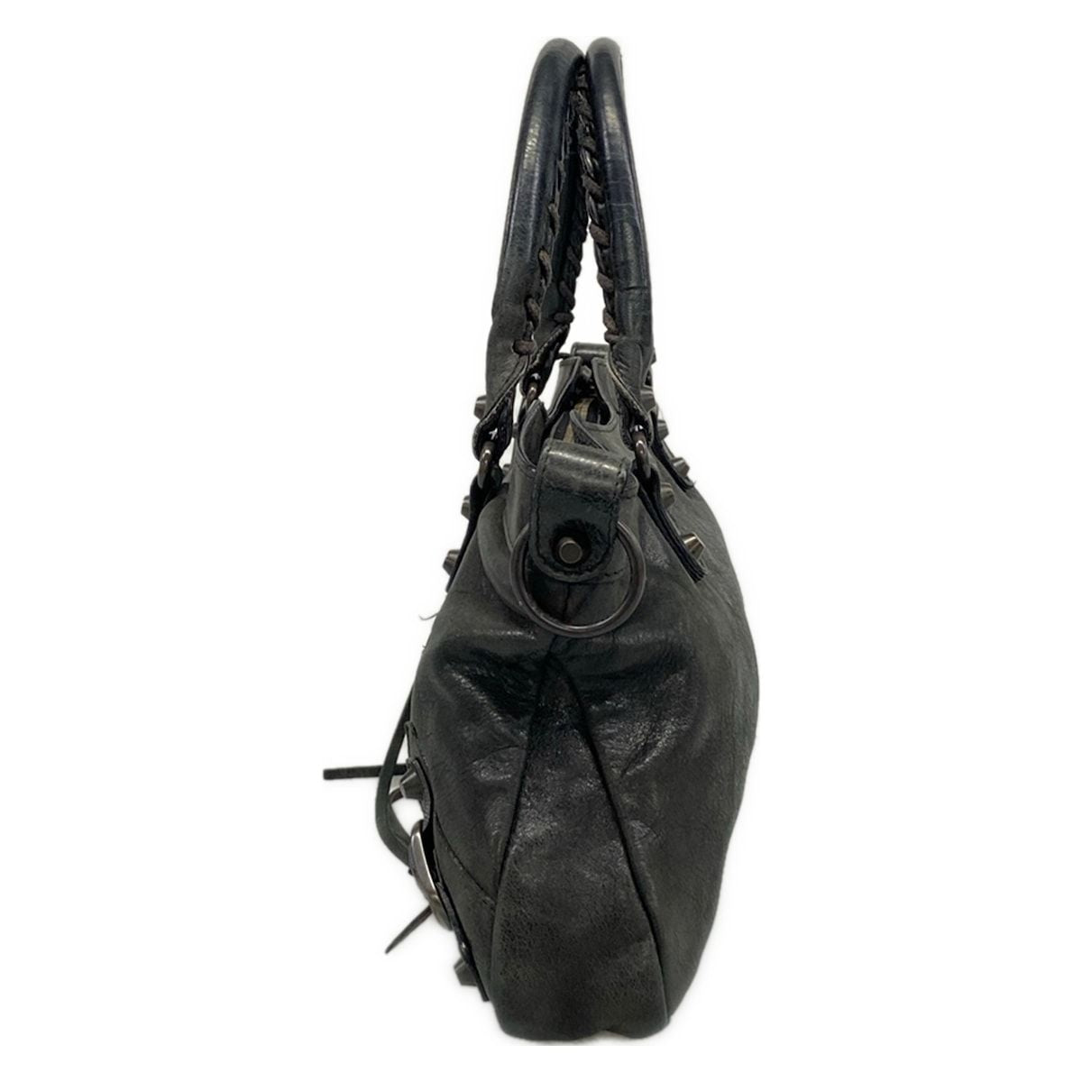 Balenciaga Handbag the Fast Dark Green Leather — view 4