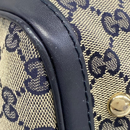 Gucci Handbag Joy GG Pattern Ivory Navy Red Leather — view 6