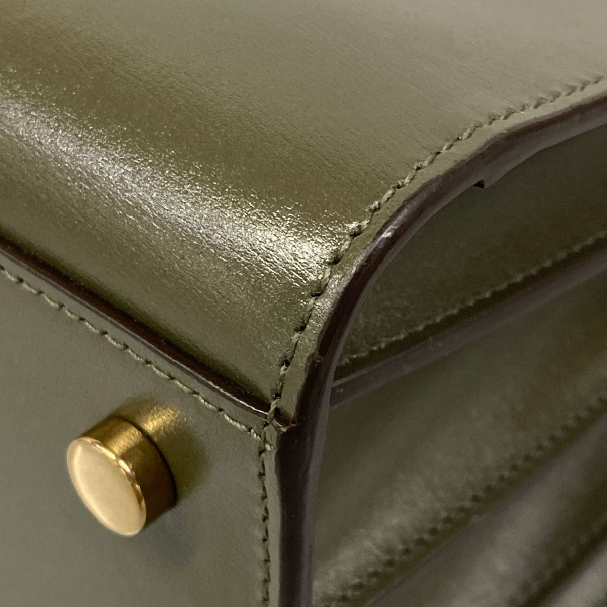 Saint Laurent Paris Tote Sac Dejour Baby Khaki Leather — view 6