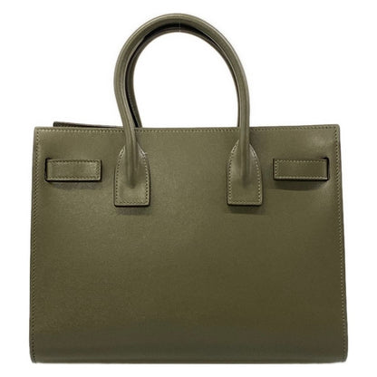 Saint Laurent Paris Tote Sac Dejour Baby Khaki Leather — view 3