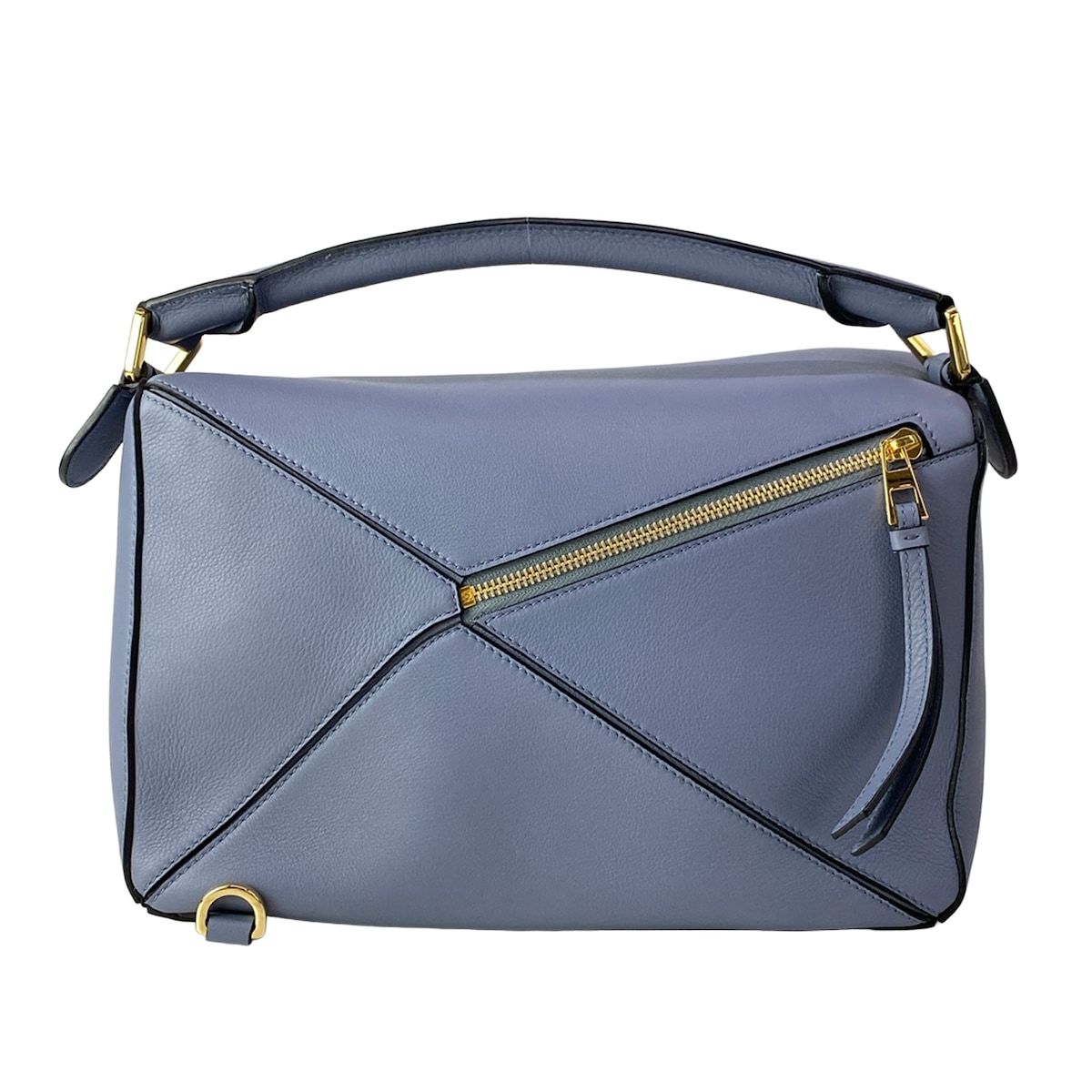 Loewe Handbag Puzzle Bag Blue Gray Leather — view 3