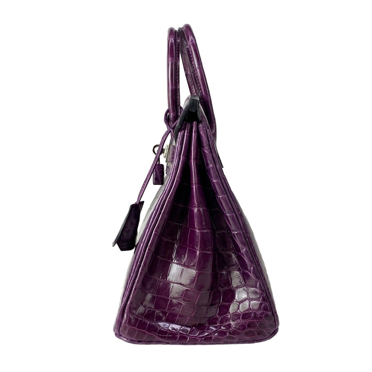 Hermes Handbag Birkin 25 Amethyst Silver — view 4