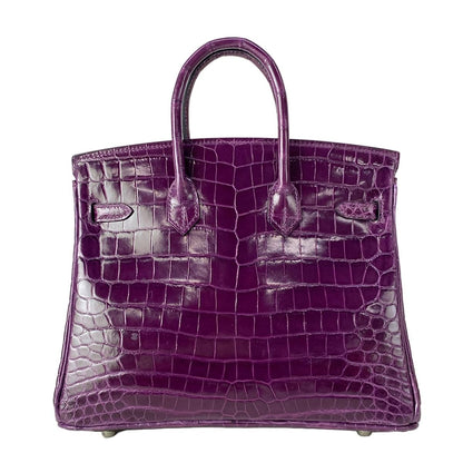 Hermes Handbag Birkin 25 Amethyst Silver — view 3