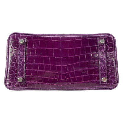 Hermes Handbag Birkin 25 Amethyst Silver — view 5