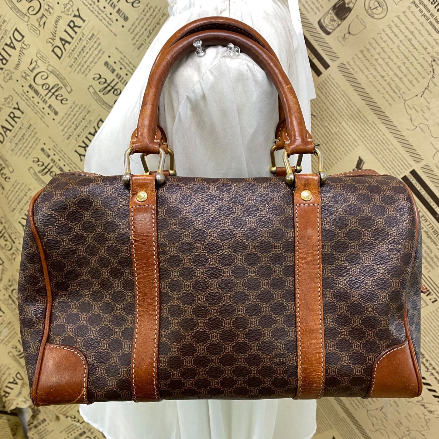 Celine Handbag Mini Boston Macadam Travel Business Tote — view 2