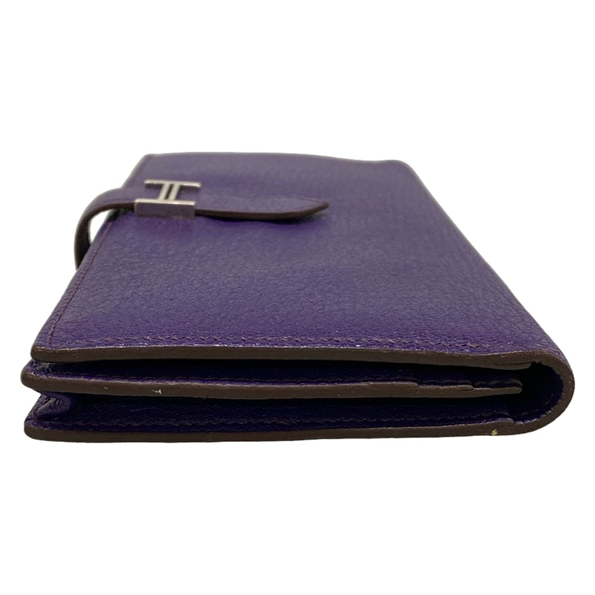 Hermes Wallet Bearn Souffle Iris Silver — view 9