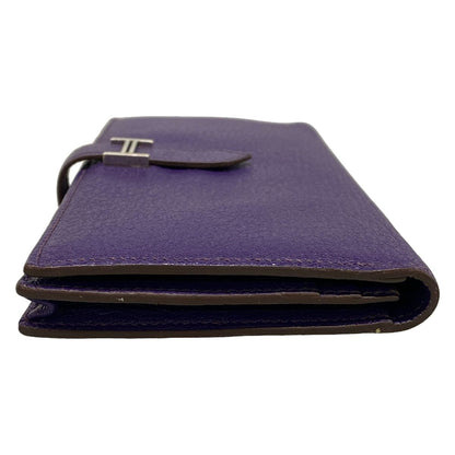 Hermes Wallet Bearn Souffle Iris Silver — view 9