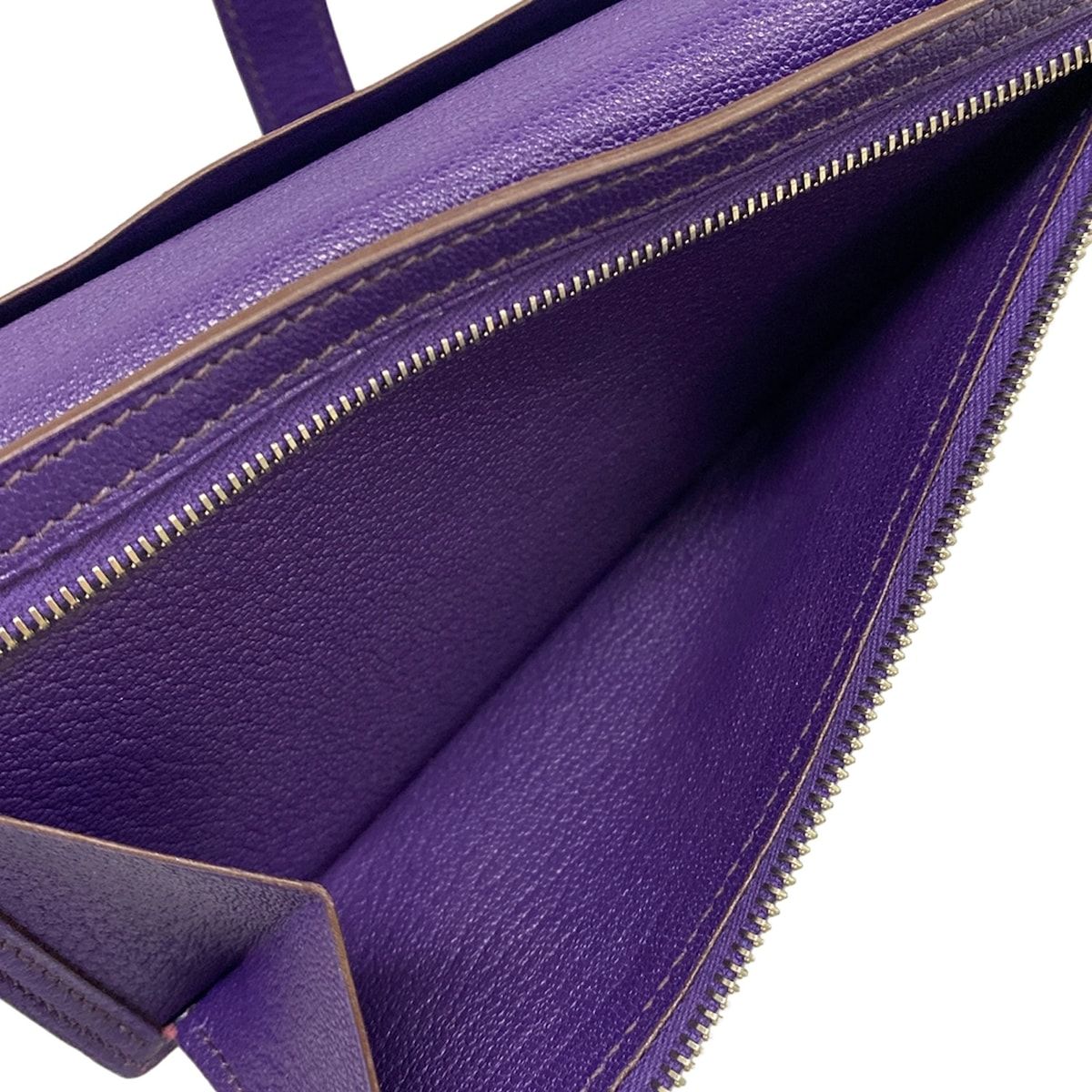 Hermes Wallet Bearn Souffle Iris Silver — view 4
