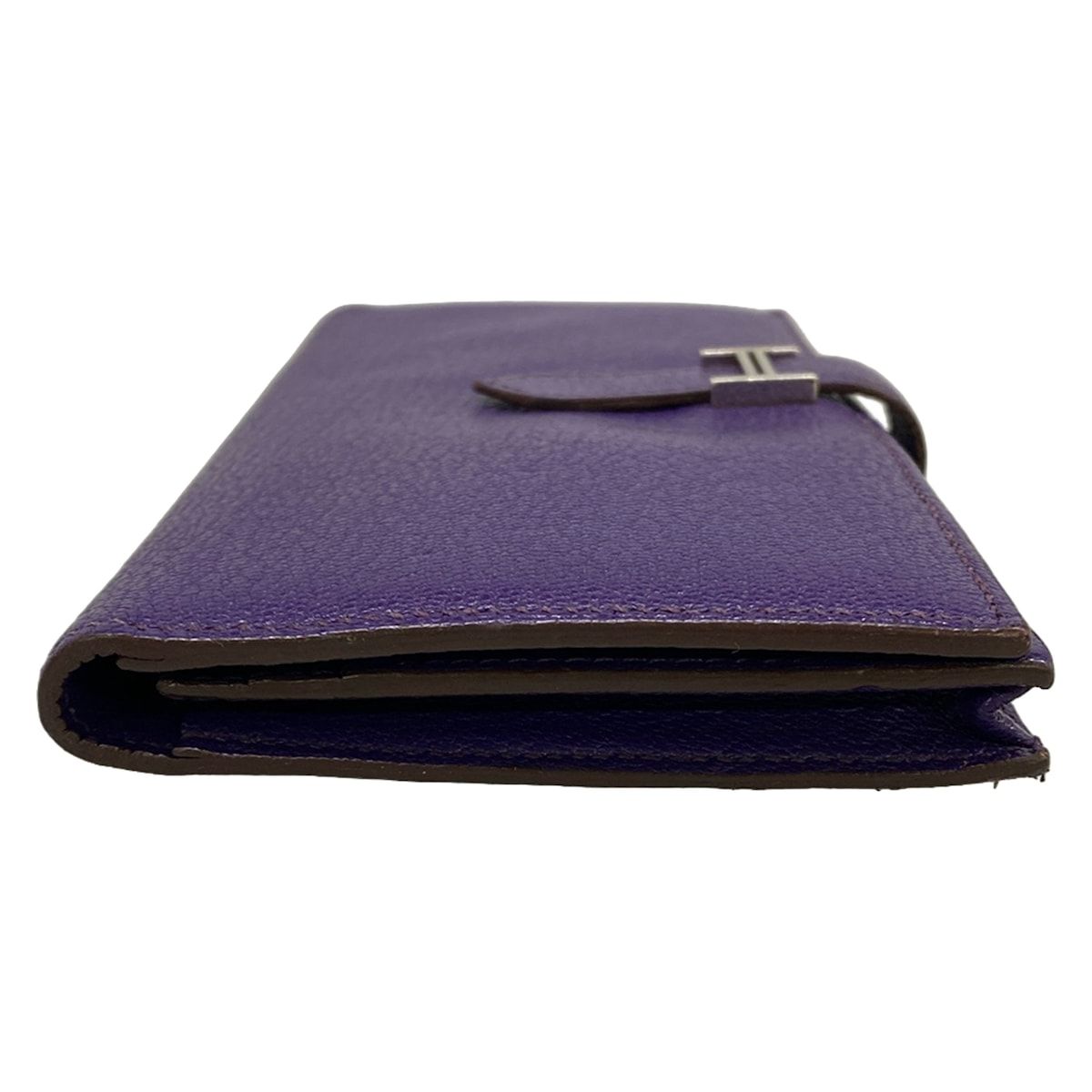 Hermes Wallet Bearn Souffle Iris Silver — view 8