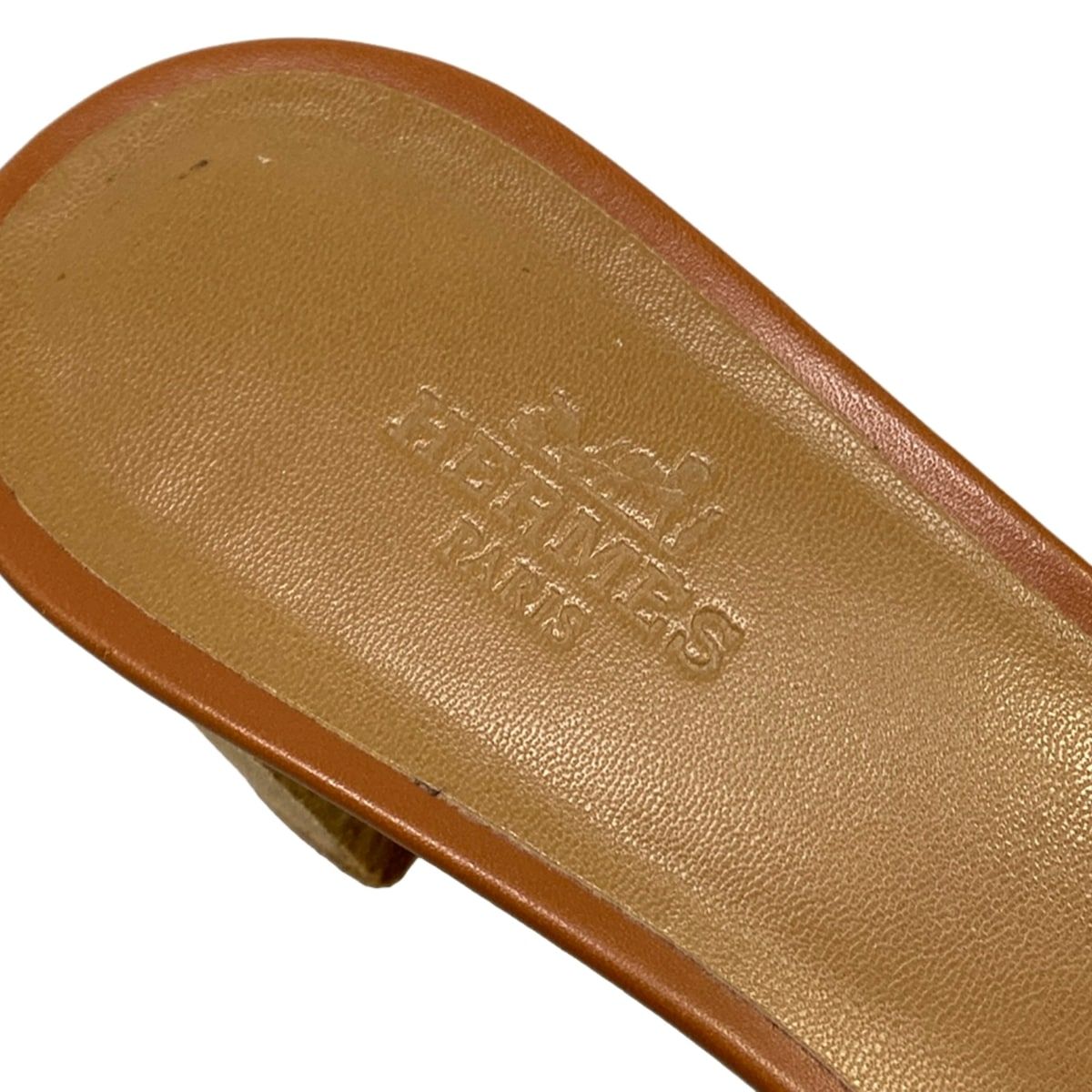Hermes Mules 36.5 Oasis Gold — view 9