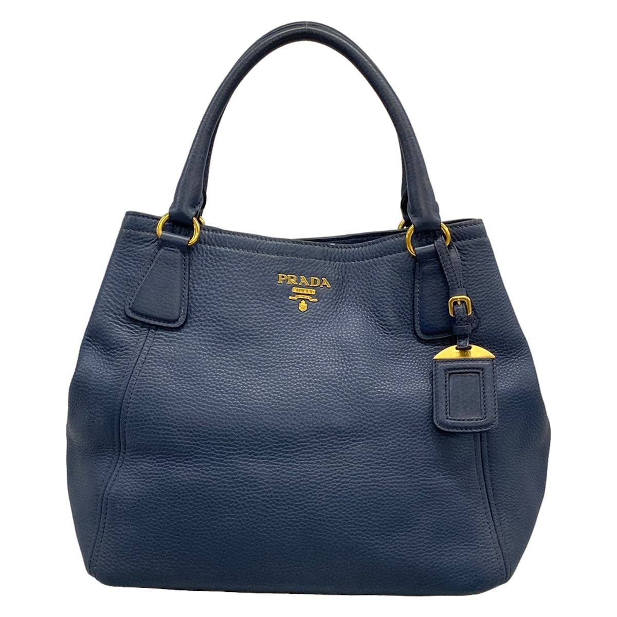 Prada Tote Blue Leather