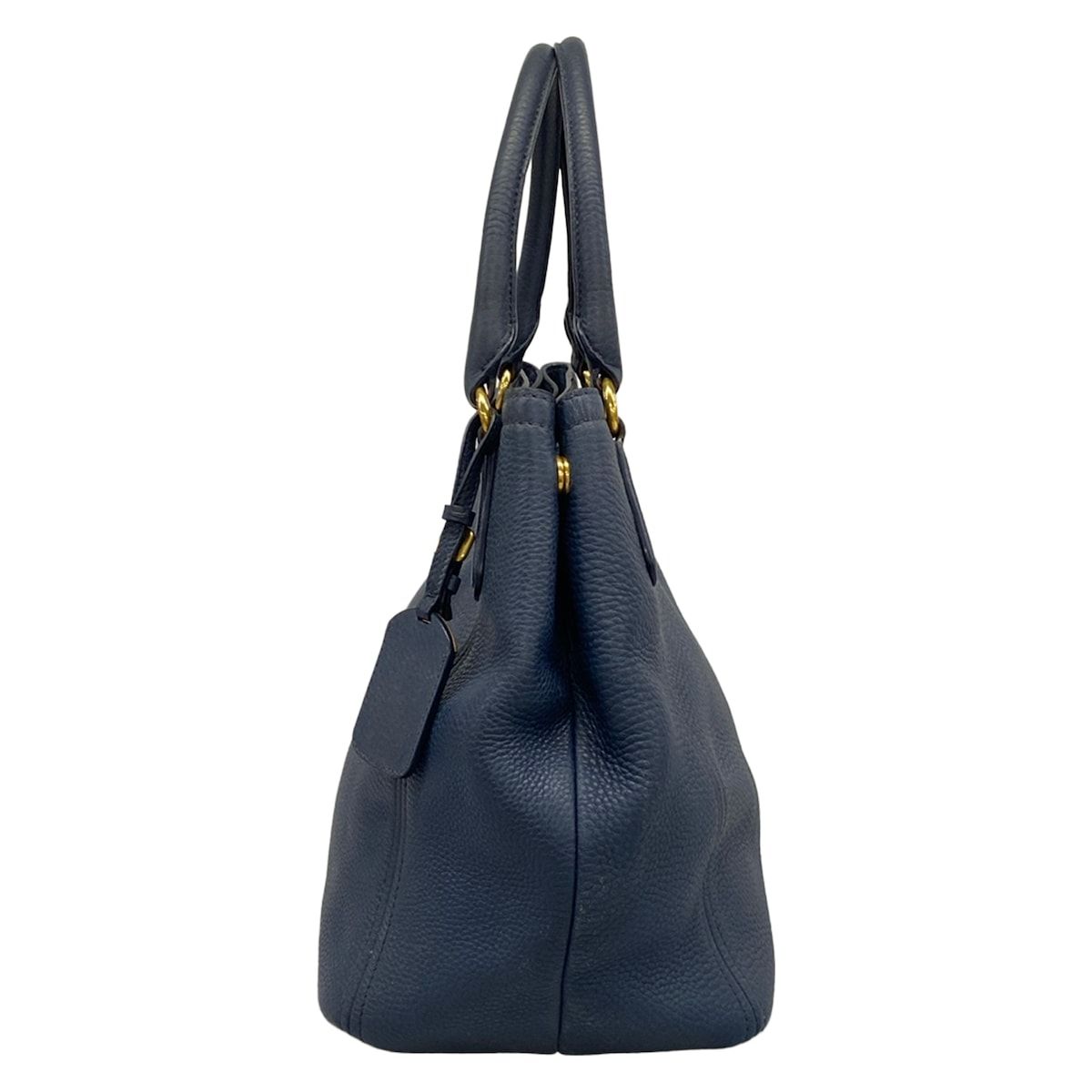 Prada Tote Blue Leather — view 4