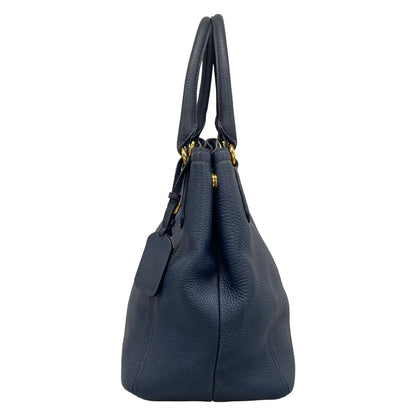 Prada Tote Blue Leather — view 4