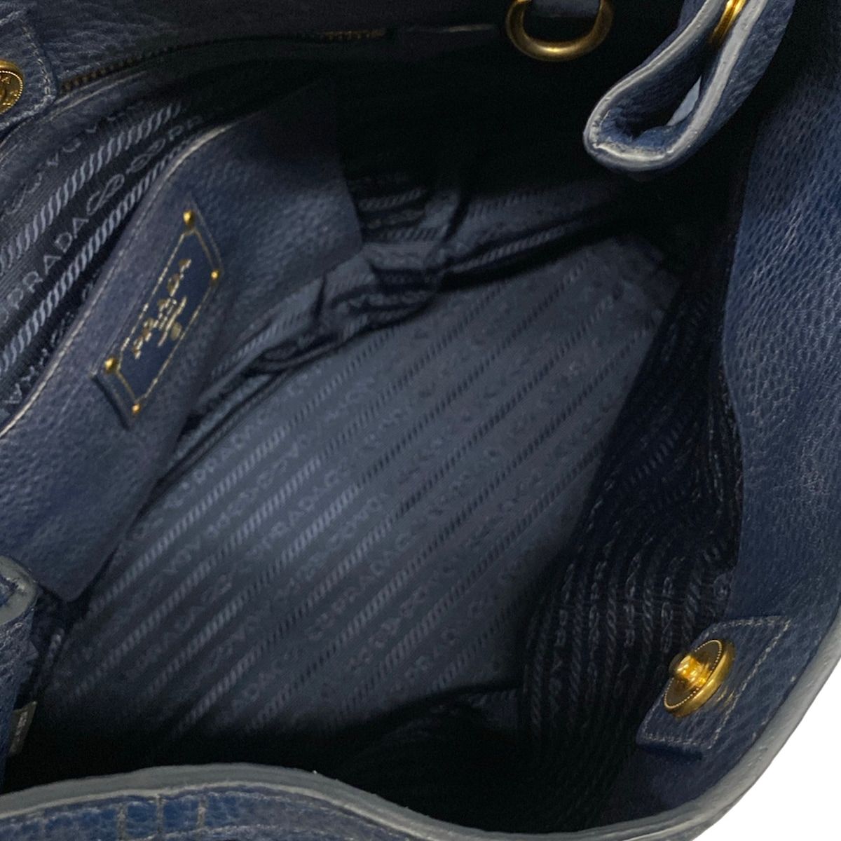 Prada Tote Blue Leather — view 7