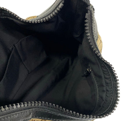 Gucci Shoulder Bag GG Pattern Black Beige Brown Leather — view 7
