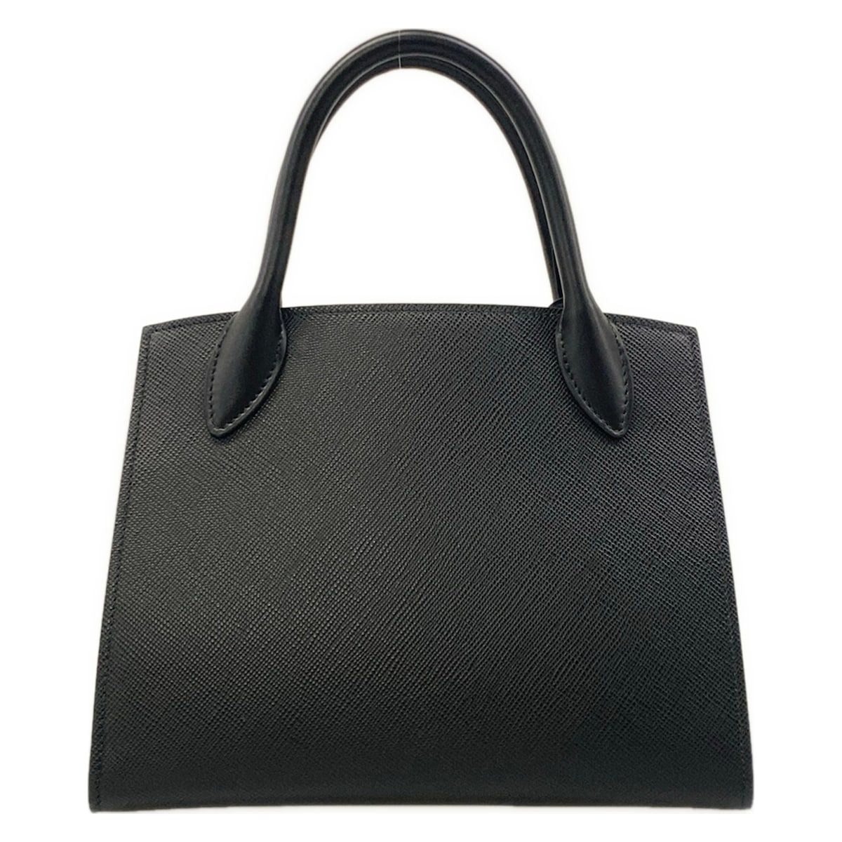 Prada Handbag Monochrome Bag Black Leather — view 3