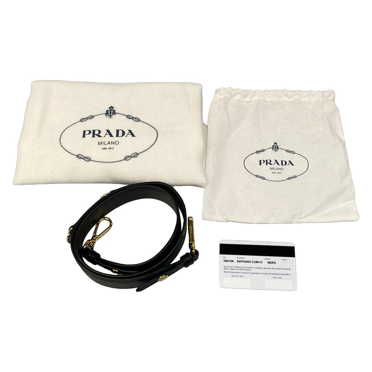 Prada Handbag Monochrome Bag Black Leather — view 8