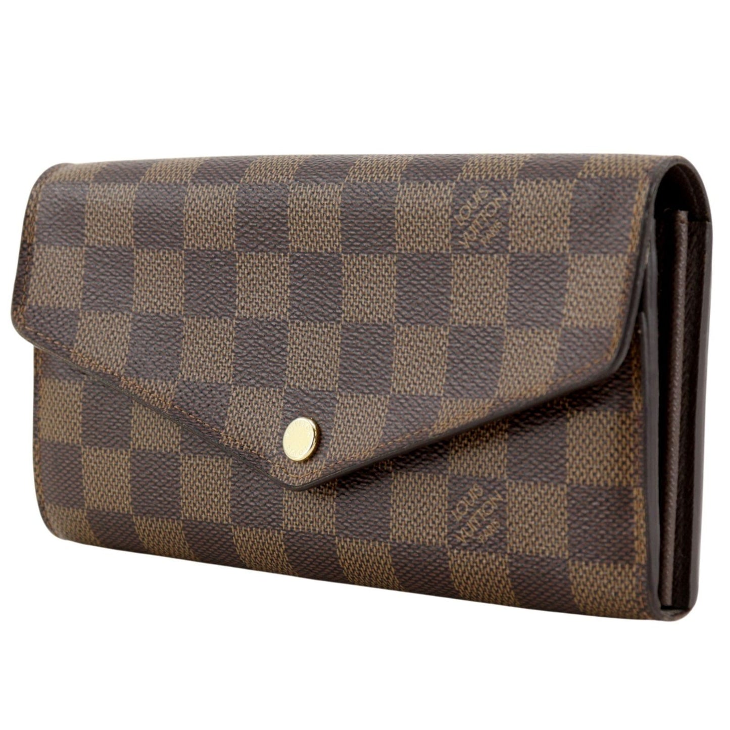 Louis Vuitton Portefeuille Sarah Damier Canvas Brown Wallet — view 2
