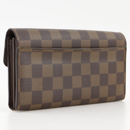 Louis Vuitton Portefeuille Sarah Damier Canvas Brown Wallet — view 3