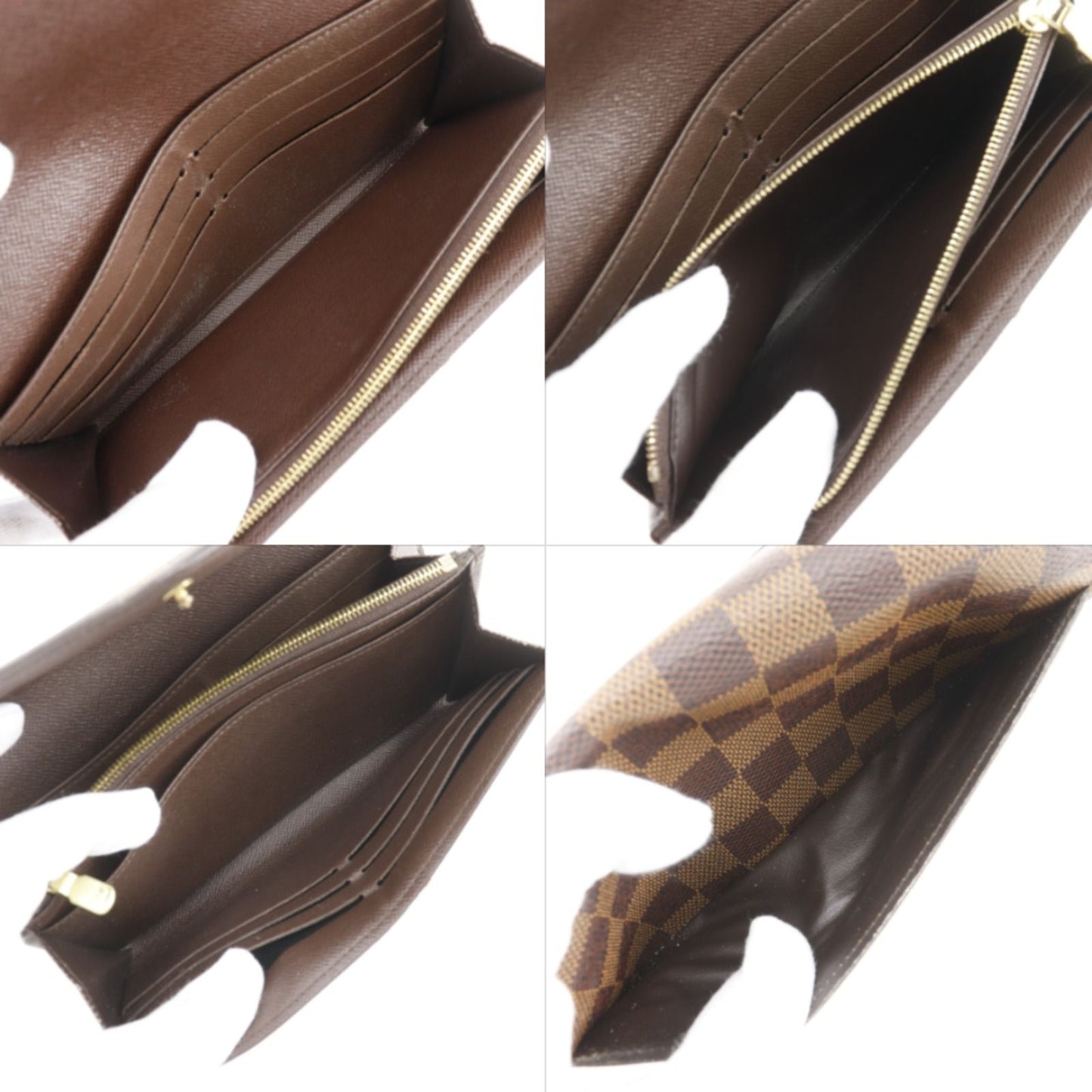 Louis Vuitton Portefeuille Sarah Damier Canvas Brown Wallet — view 7