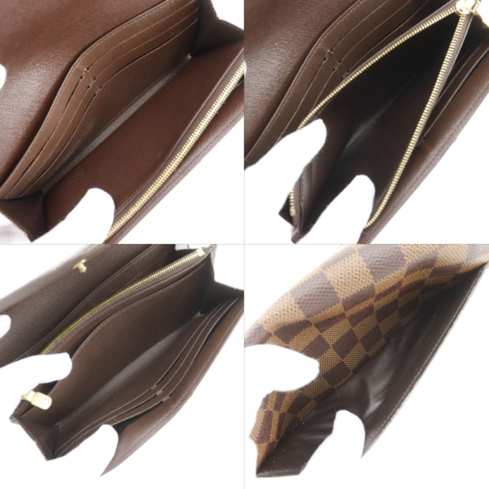 Louis Vuitton Portefeuille Sarah Damier Canvas Brown Wallet — view 7