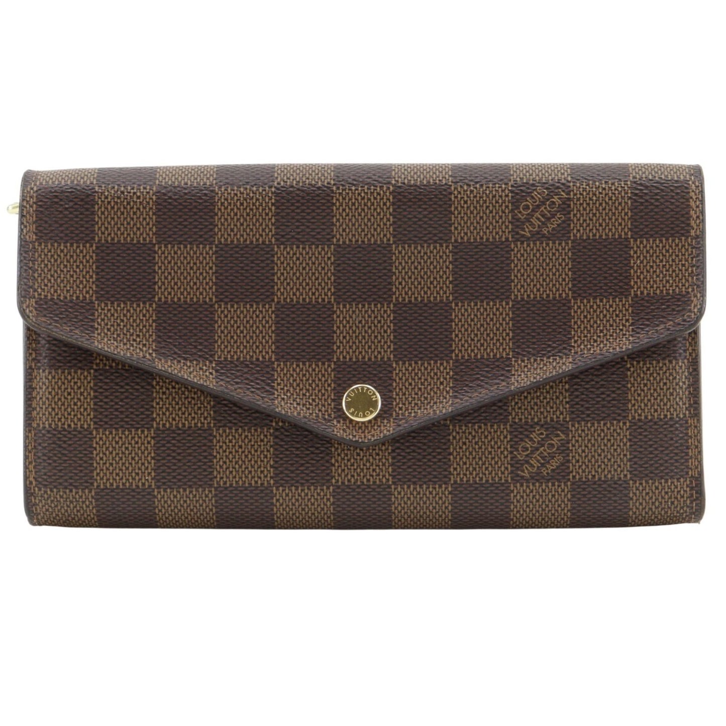 Louis Vuitton Portefeuille Sarah Damier Canvas Brown Wallet