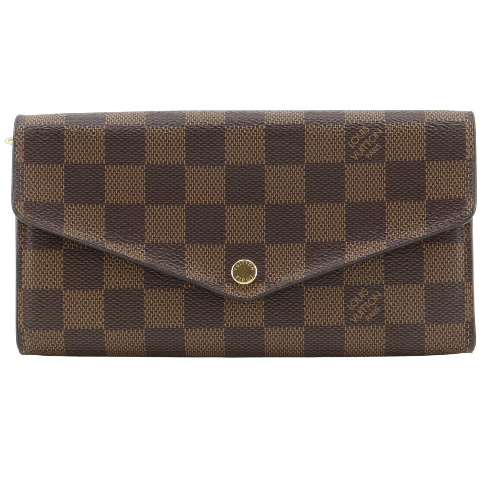 Louis Vuitton Portefeuille Sarah Damier Canvas Brown Wallet