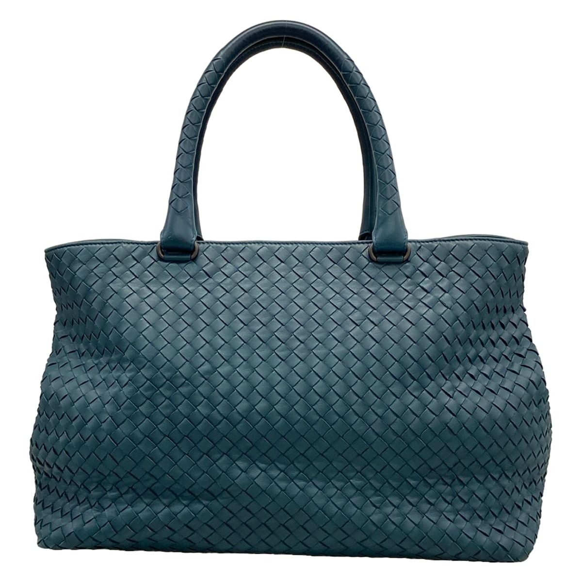 Bottega Veneta Tote Intrecciato Green Leather