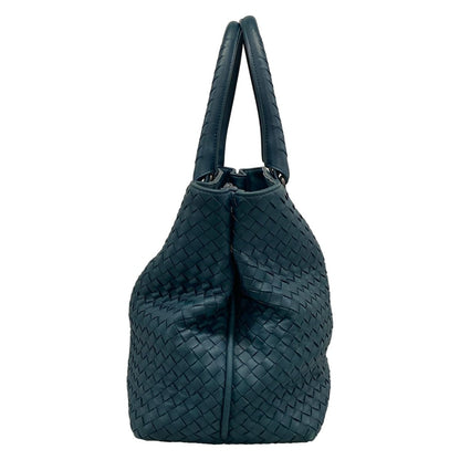 Bottega Veneta Tote Intrecciato Green Leather — view 2