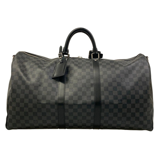 Louis Vuitton Boston Bag Damier Graphite Keepall Bandouliere 55