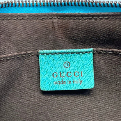 Gucci Handbag GG Pattern Beige Light Blue Leather — view 8