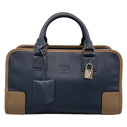 Loewe Handbag Amazona 28 Navy Beige Initial