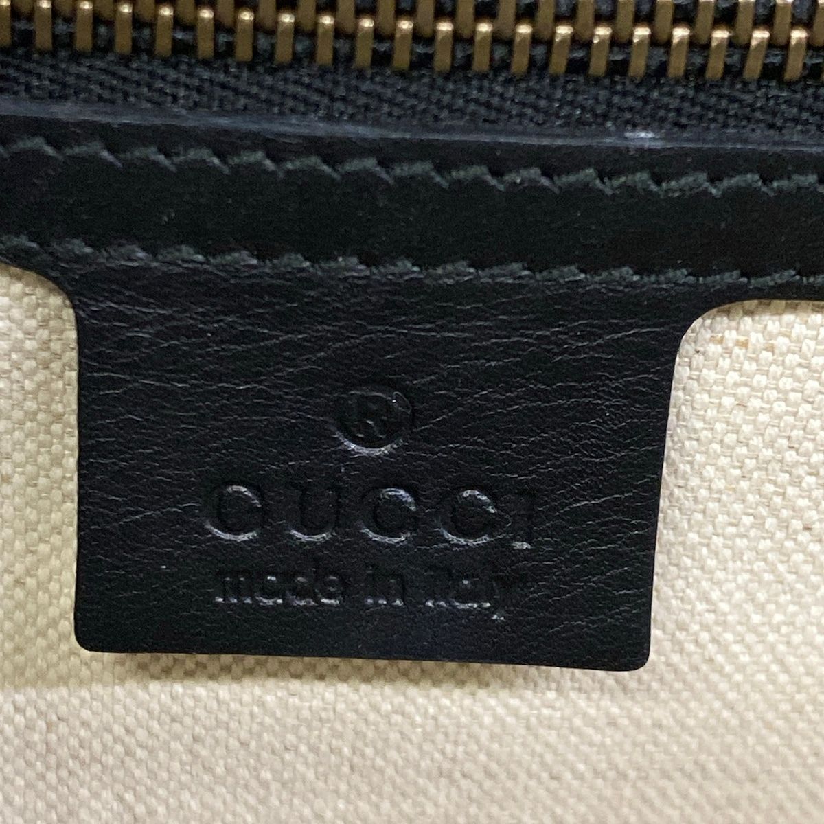 Gucci Shoulder Bag Peoni Black Strawberry Bijou Leather — view 8