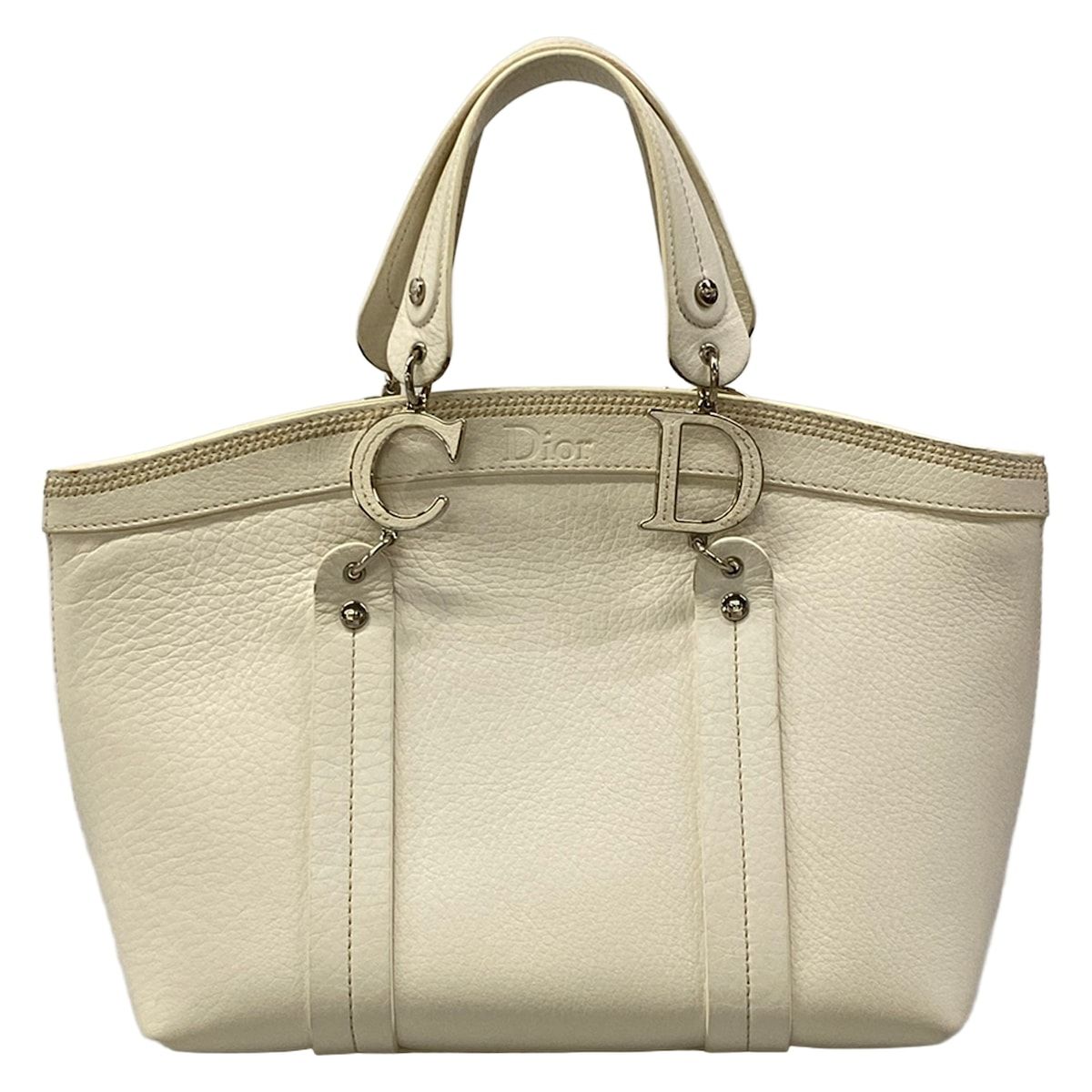 Dior Tote Ivory Leather