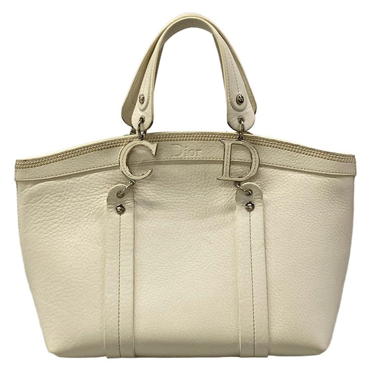 Dior Tote Ivory Leather