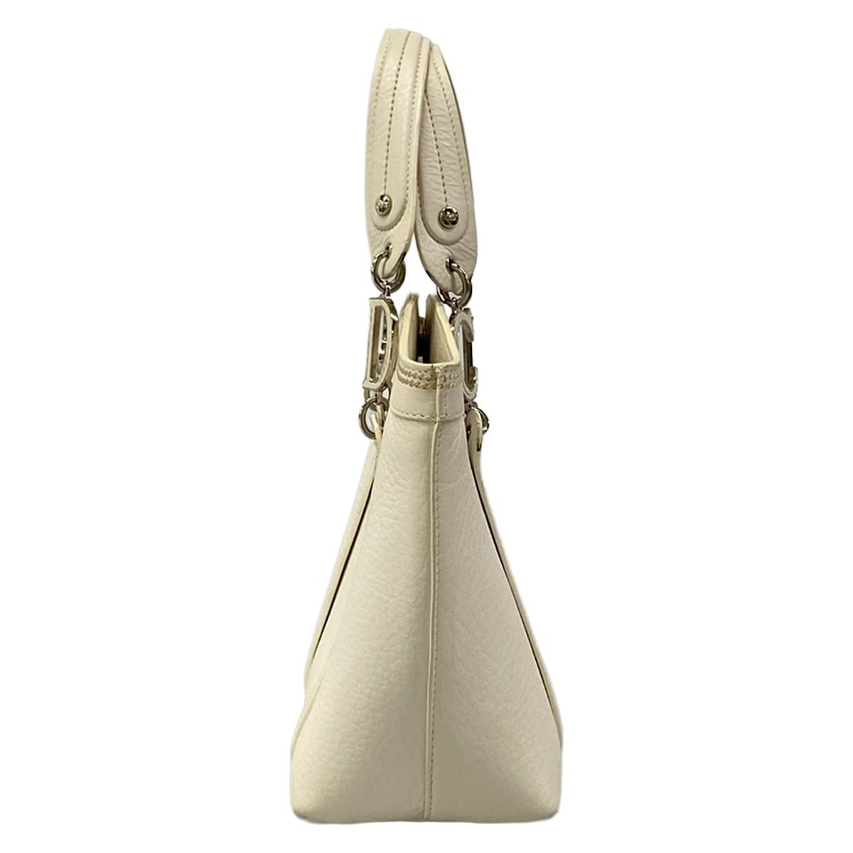 Dior Tote Ivory Leather — view 2